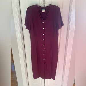 Vintage 90s goth holiday dress